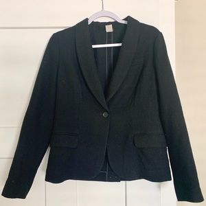 J.CREW Wool Black Jacket Size 10